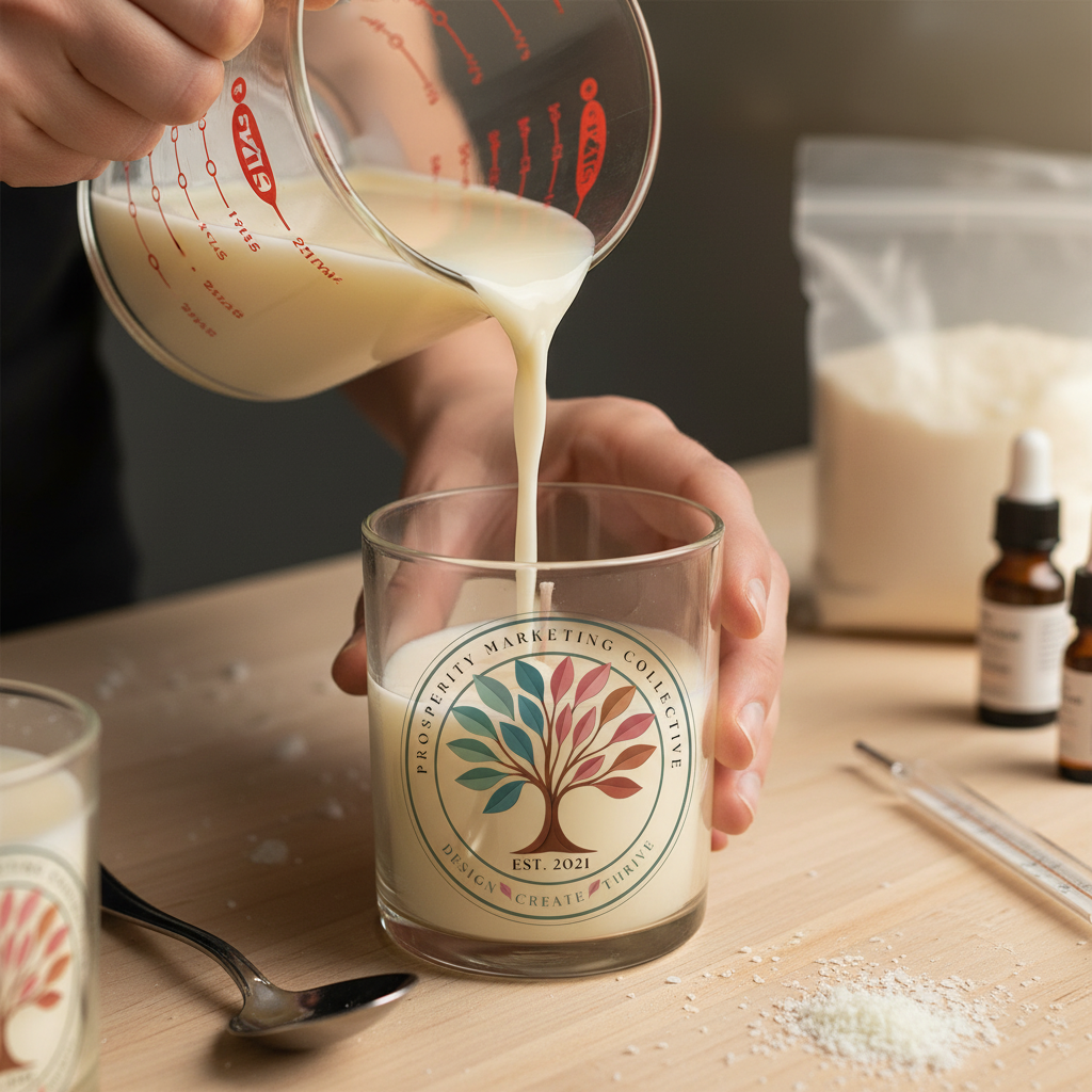 Candle Making Process with PMC Sticker Candle Making Process with PMC Sticker